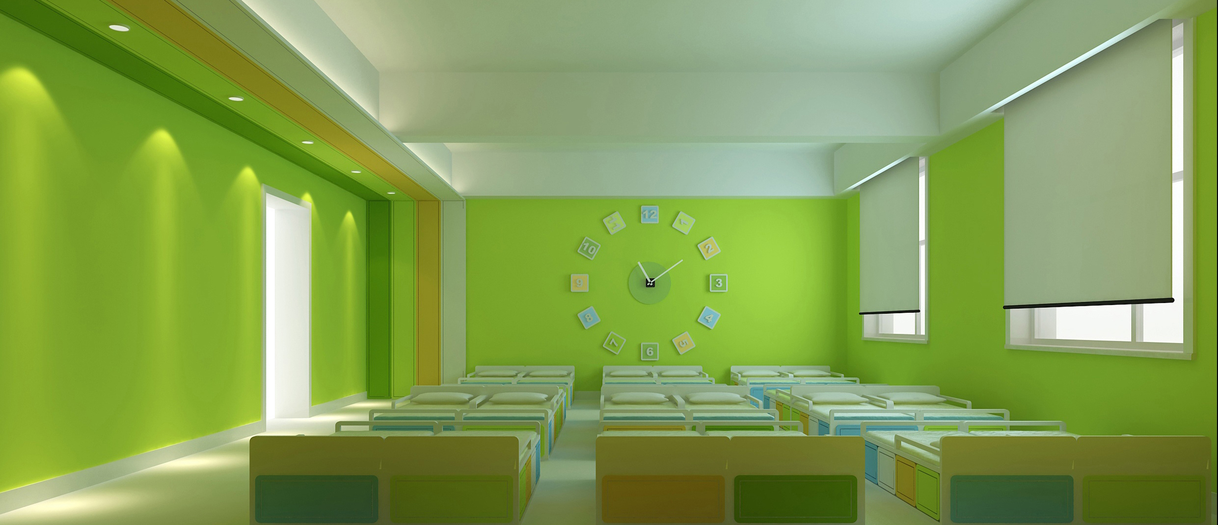 「早教機構(gòu)裝修效果圖」早教中心裝修設(shè)計效果圖